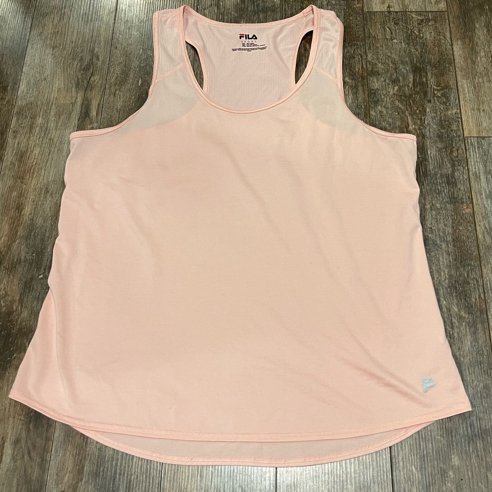 Fila Women's Light Pink Racerback Tank Top